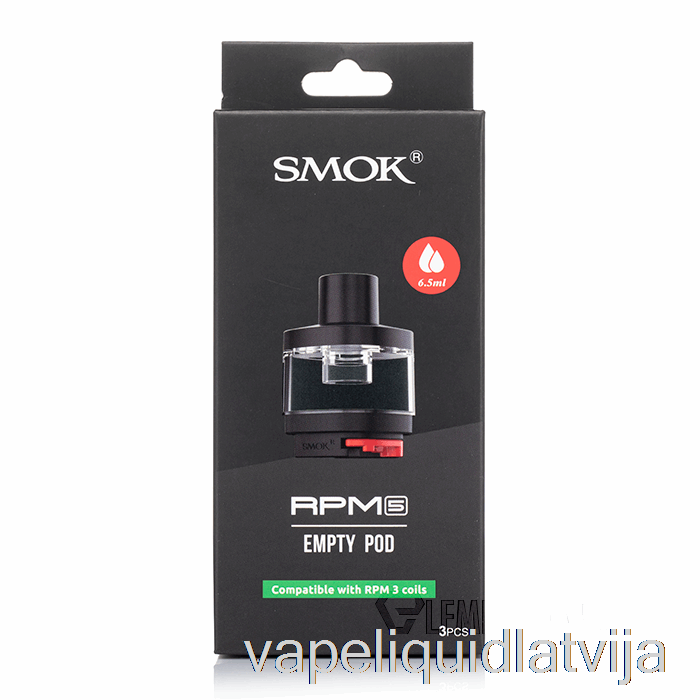 Smok Rpm 5 Nomaiņas Pod 6,5 Ml Rpm 5 Pods Vape šķidrums